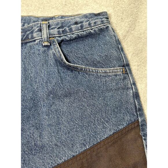 Wrangler Pro Gear Jeans Mens W34 L30 Upland Canvas Brush Guard Hunting Hiking - Picture 12 of 16